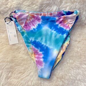 XS NWT Skatie tie dye Salty Suzanne knot side bikini bottom